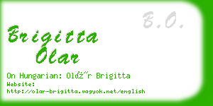 brigitta olar business card